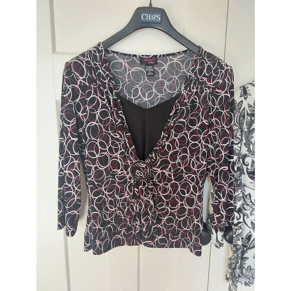 Two top bundle Sz XL Clothing & Co and Dana Buchman - Picture 2 of 9